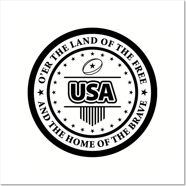 United States of America national anthem - Star Spangled Banner Wall Art by stariconsrugby